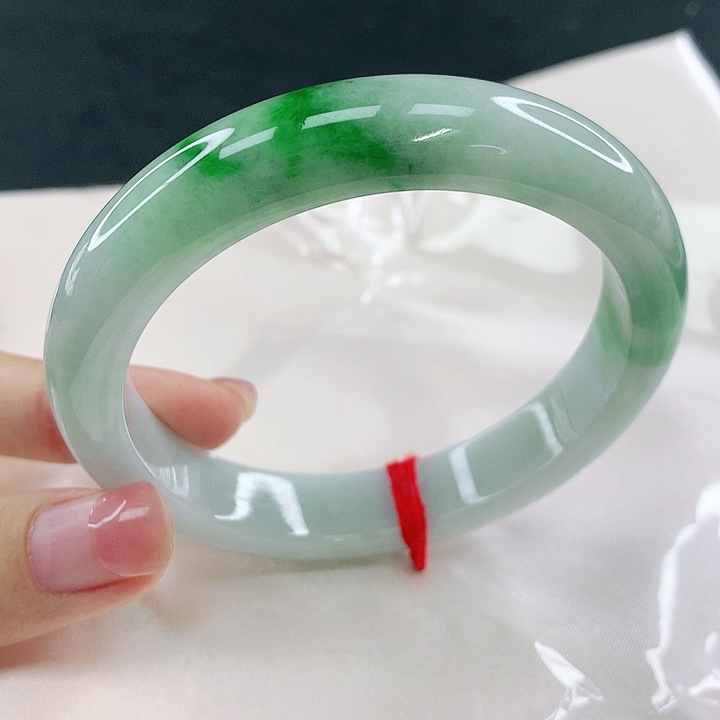 翡翠未镶嵌手镯圈59.5，13024