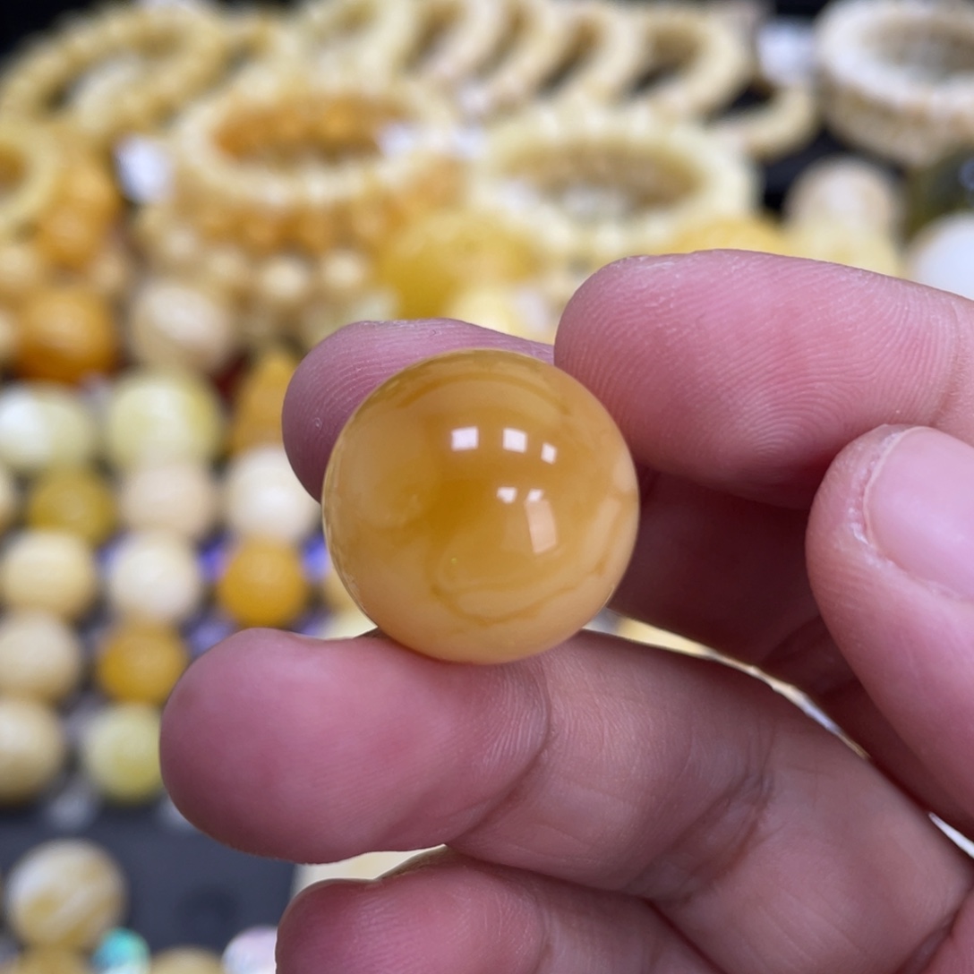 裸石蜜蜡未镶嵌17.9mm瑕疵福利款