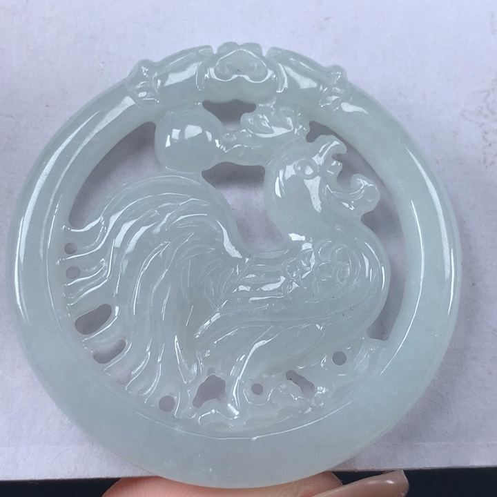 颈饰未镶嵌翡翠鸡