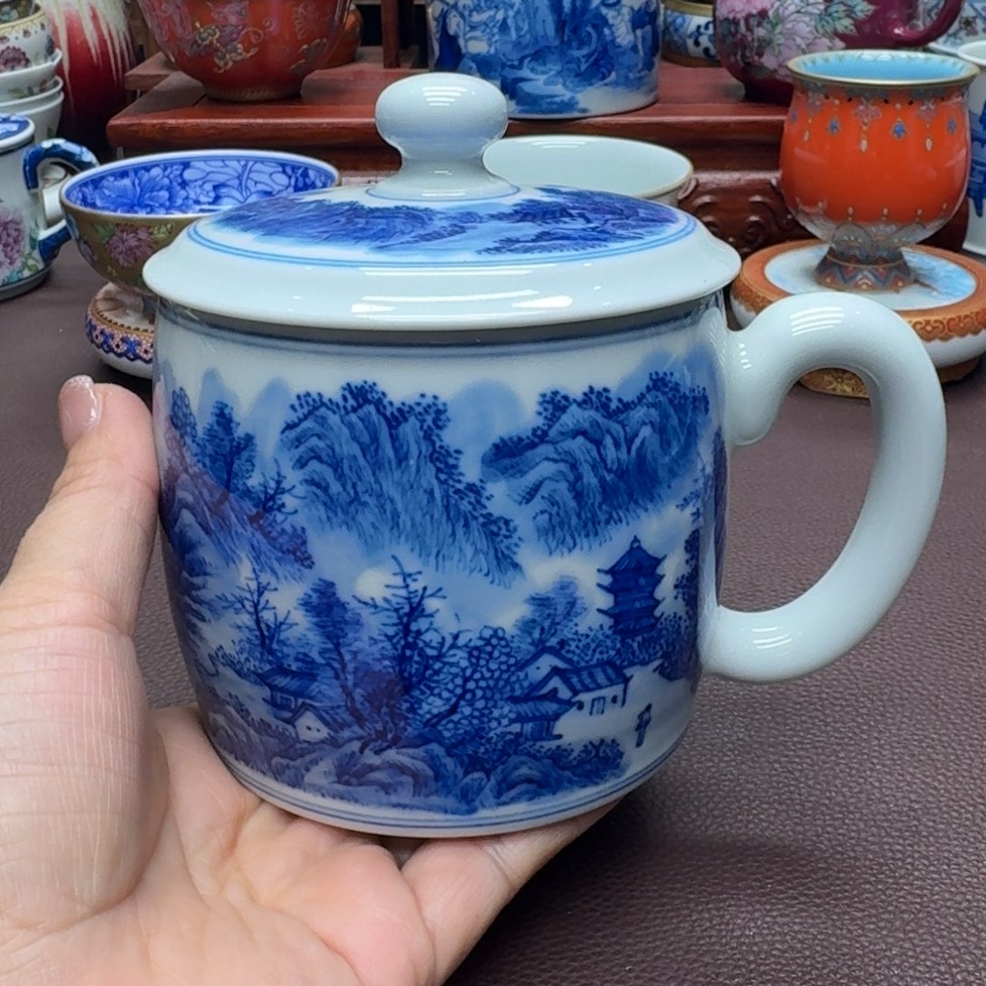 瓷片景德镇仿古手工制作精品展示