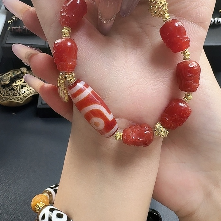 未镶嵌手串玛瑙/玉髓