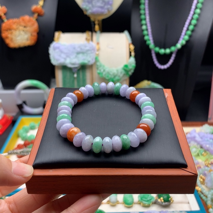 翡翠手链未镶嵌翡翠多宝