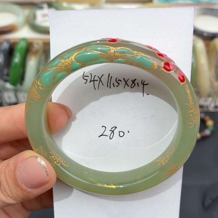 和田玉未镶嵌手镯