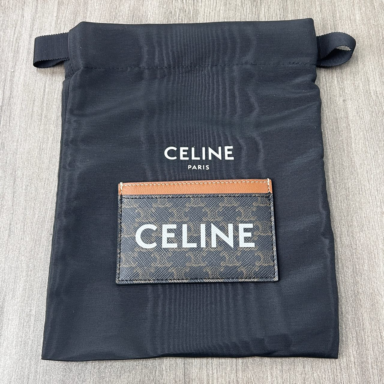 全新未使用 Celine/思琳 印花卡包经典Logo款