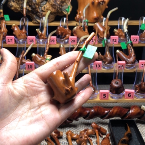 核桃木/黑胡桃（胡桃木）檬子木烟斗。。。。。。。。