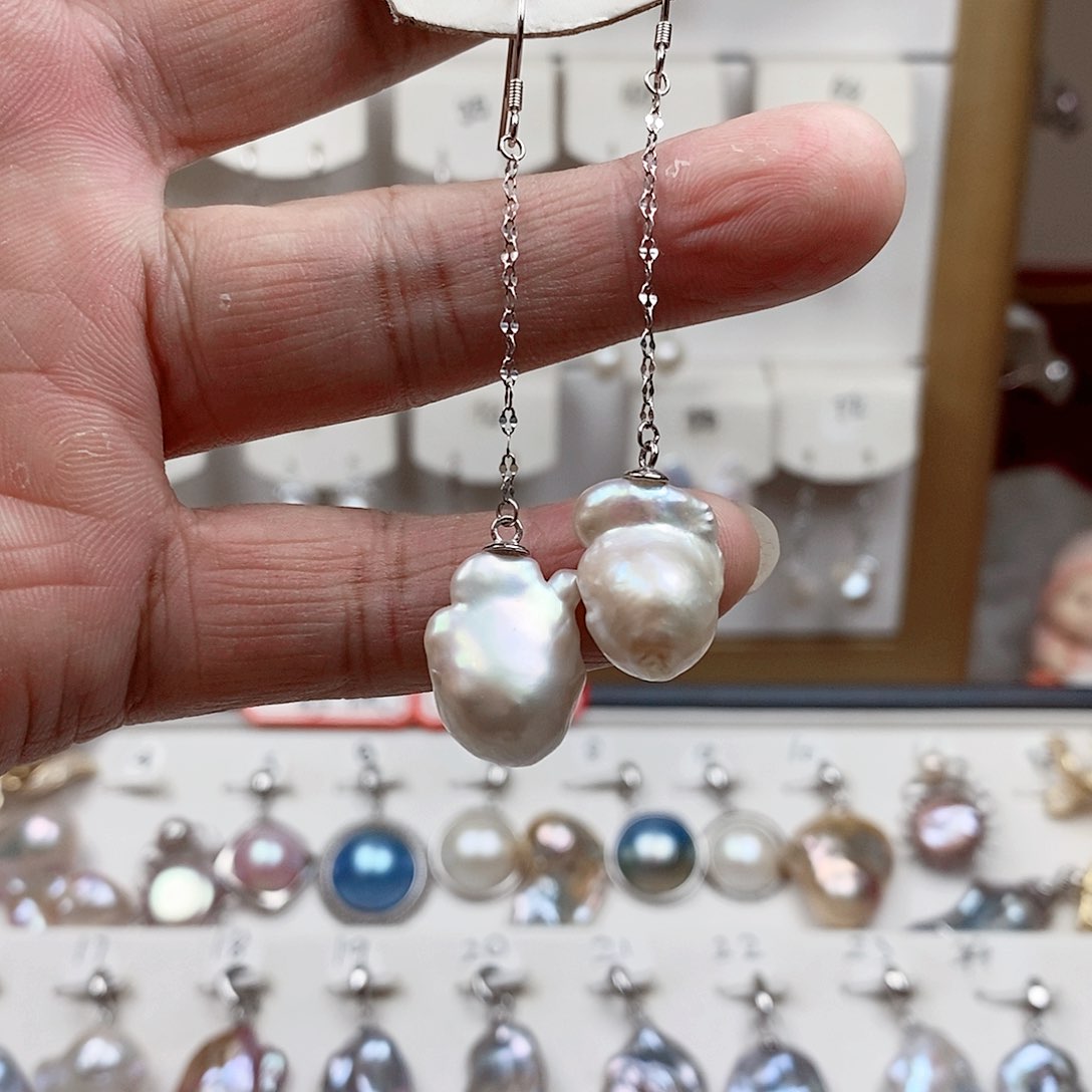 淡水珍珠颈饰银S925镶嵌?