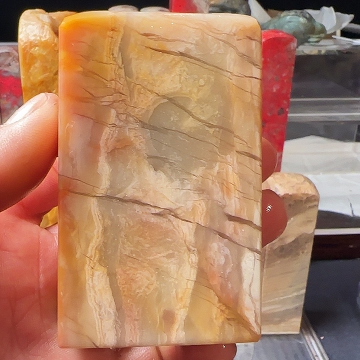 B***~昌化石印石昌化彩玉印章