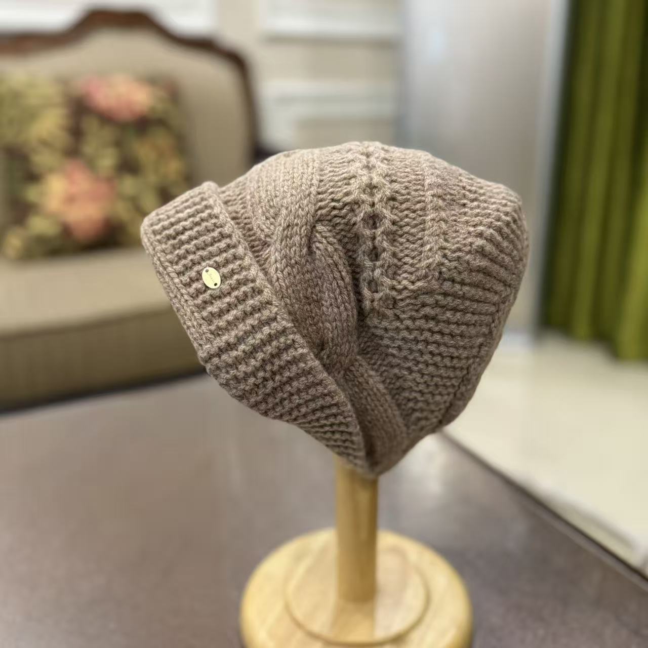 帽子秋冬保暖包头帽包头女士时尚冬白色百搭羊毛堆堆帽