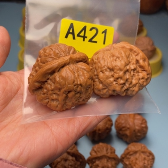 博***仔文玩核桃吊坠蛤蟆头精对 45