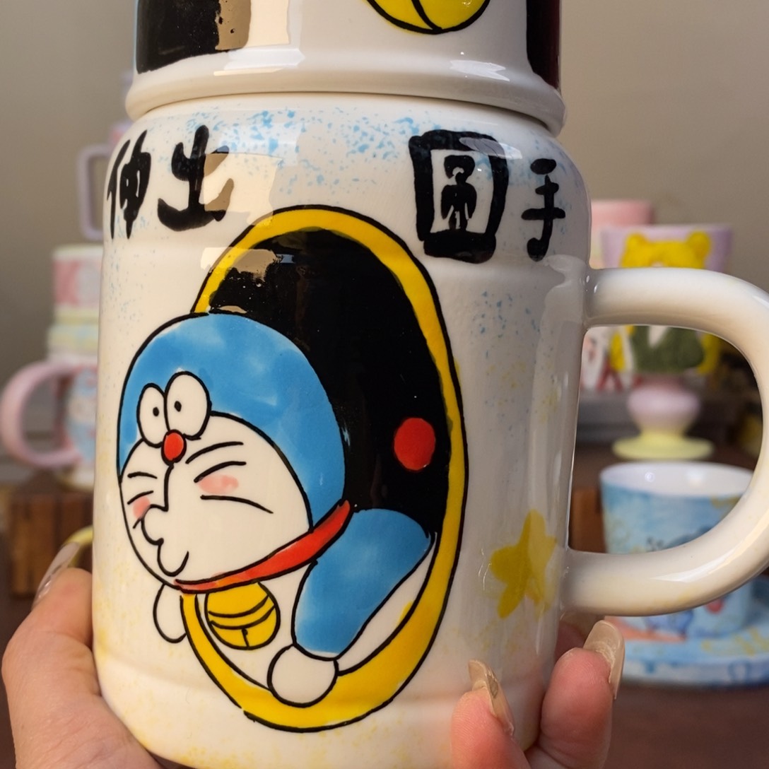杯景德镇手绘杯子