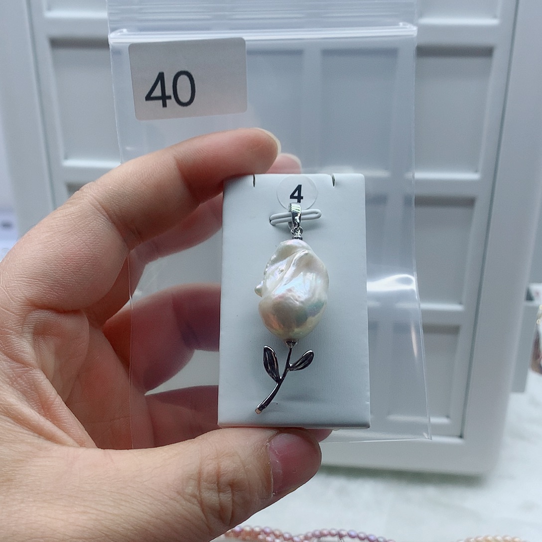 淡水珍珠合金吊坠(不含链)