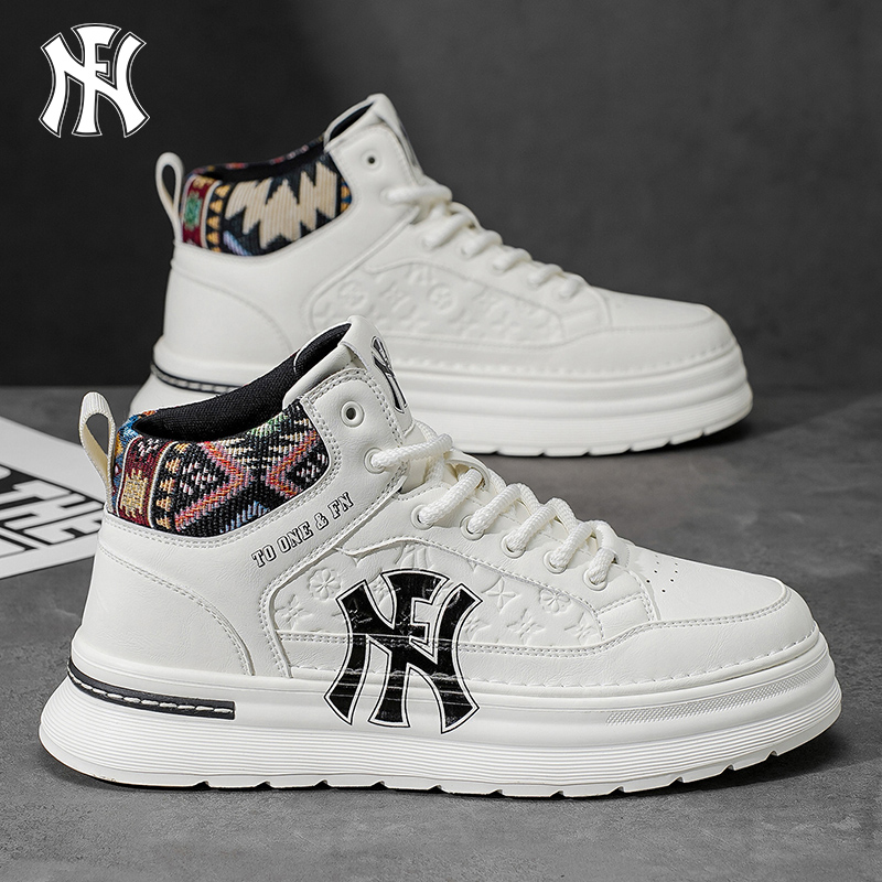 FN男鞋秋冬新款增高运动板鞋男款百搭休闲鞋学生透气小白鞋男潮鞋