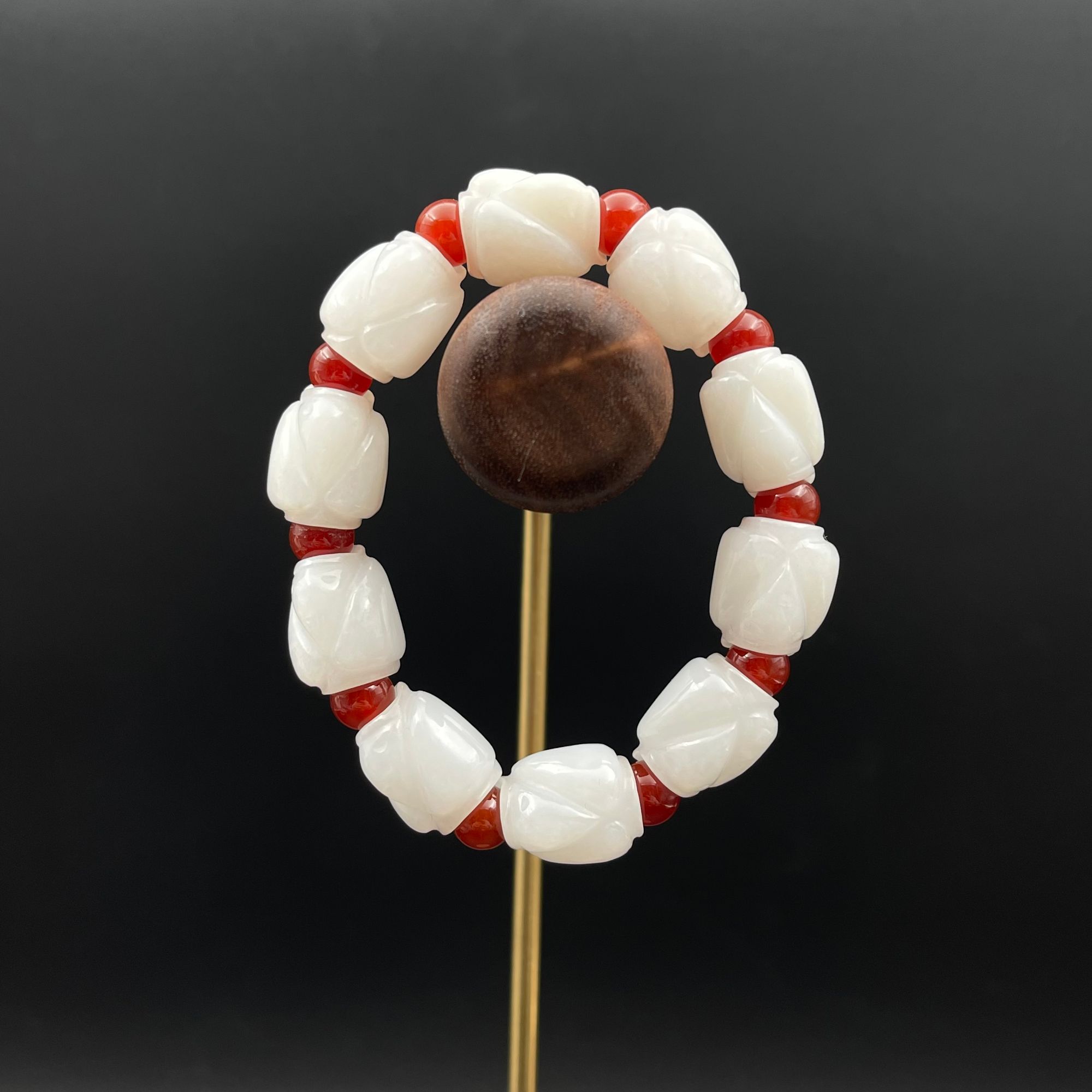 LOT.6和田玉翁仲手串/589154