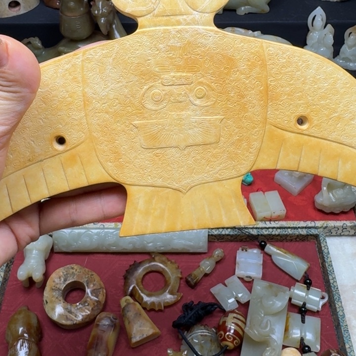 诗***啊手链未镶嵌和田玉（糖玉）