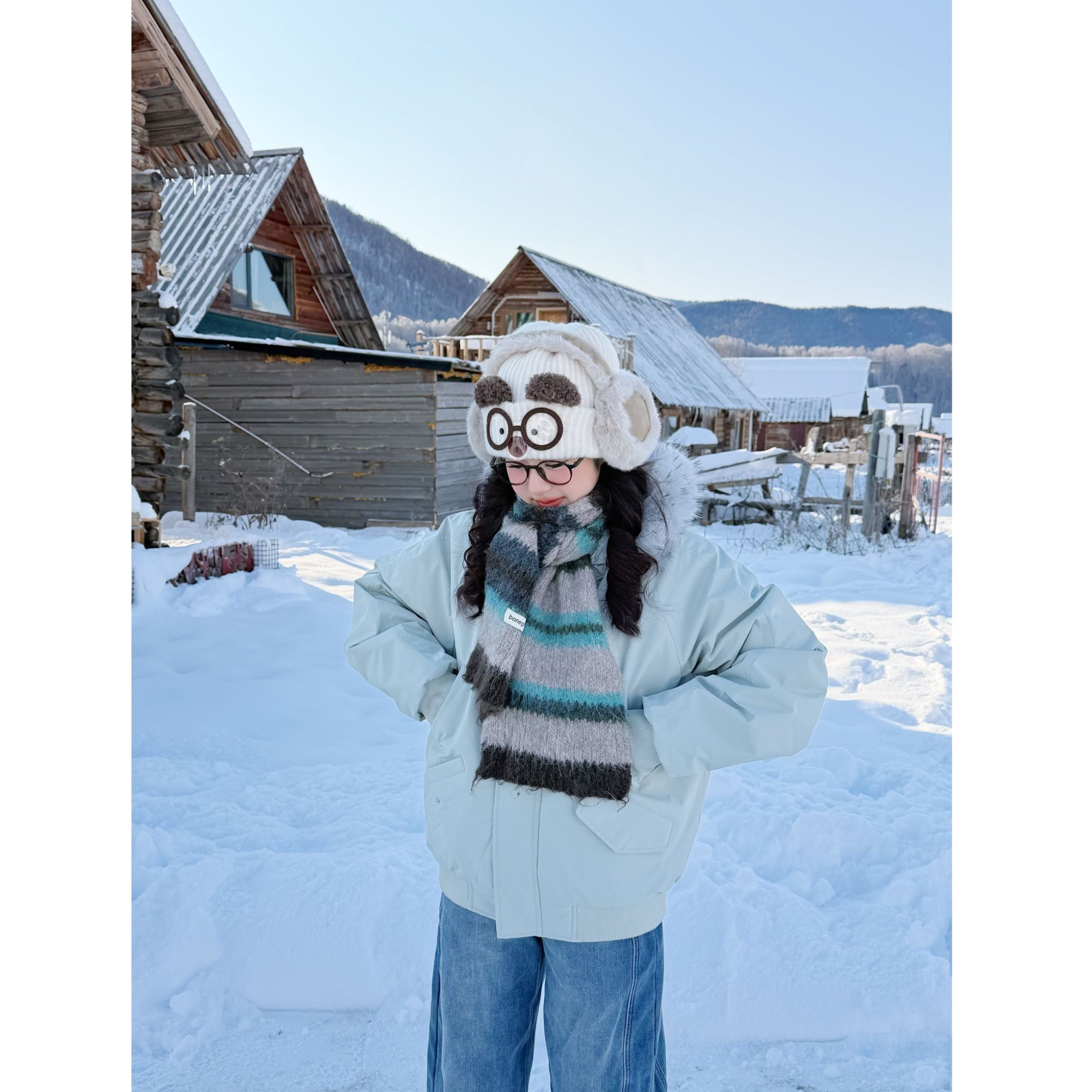 潮牌大口袋设计加厚压缩空气棉座山雕可拆大毛领派克棉服男女同款