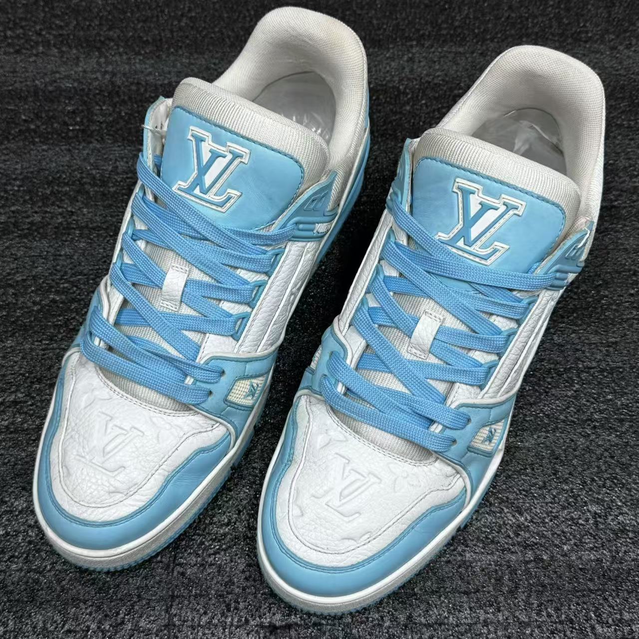 【汇星特惠】LouisVuitton/路易威登天空蓝配色Trainer板鞋