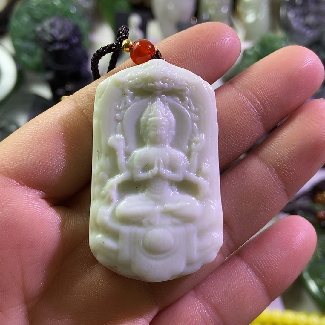 和田玉（糖玉）颈饰未镶嵌