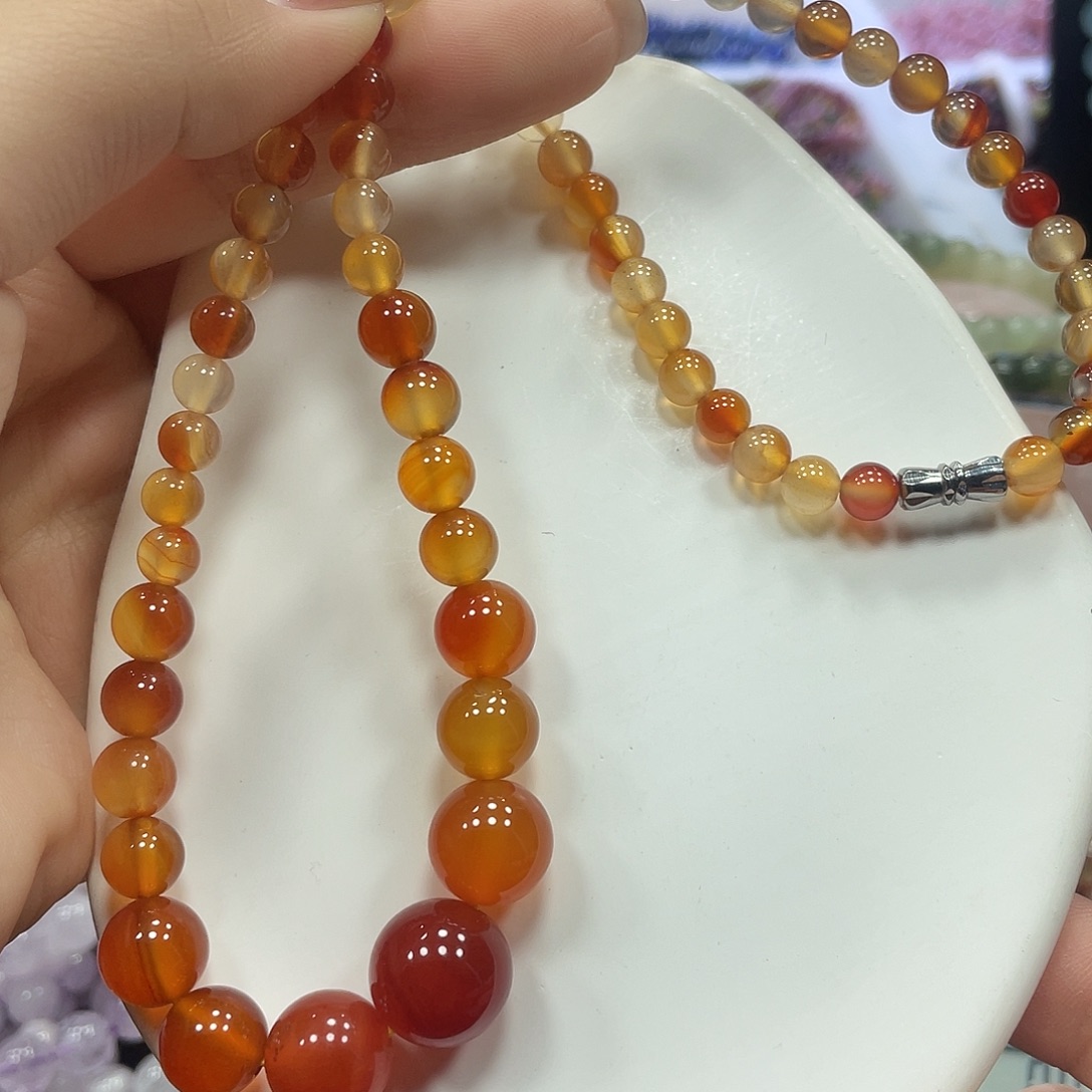 手串未镶嵌水晶玛瑙塔链