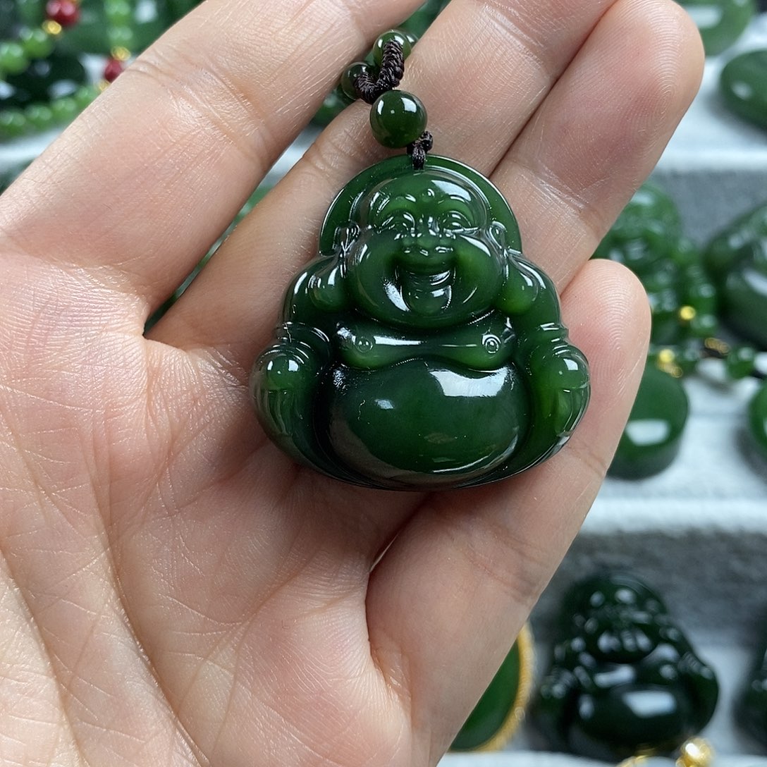 和田玉（碧玉）未镶嵌颈饰35mm