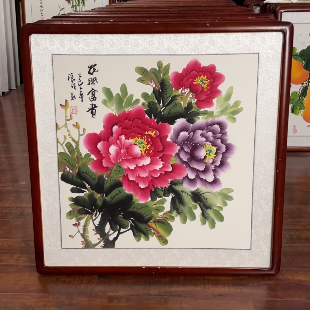 国画带框尺寸63*63厘米