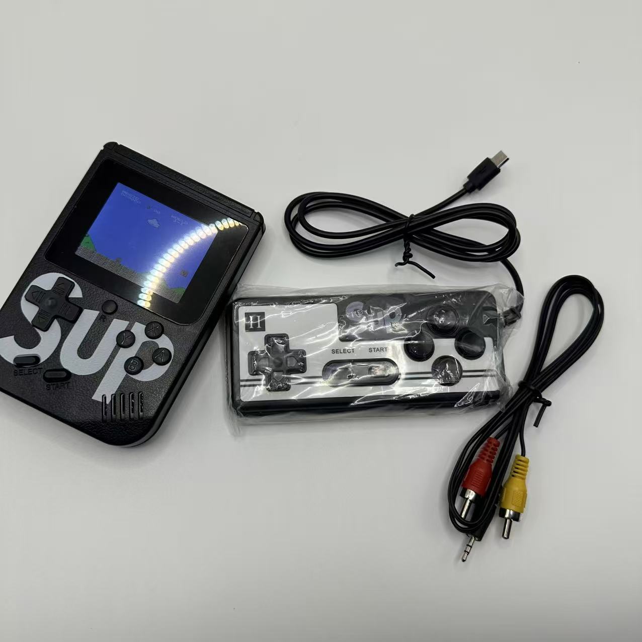 爆款双人400合一掌上游戏机便捷迷你街机