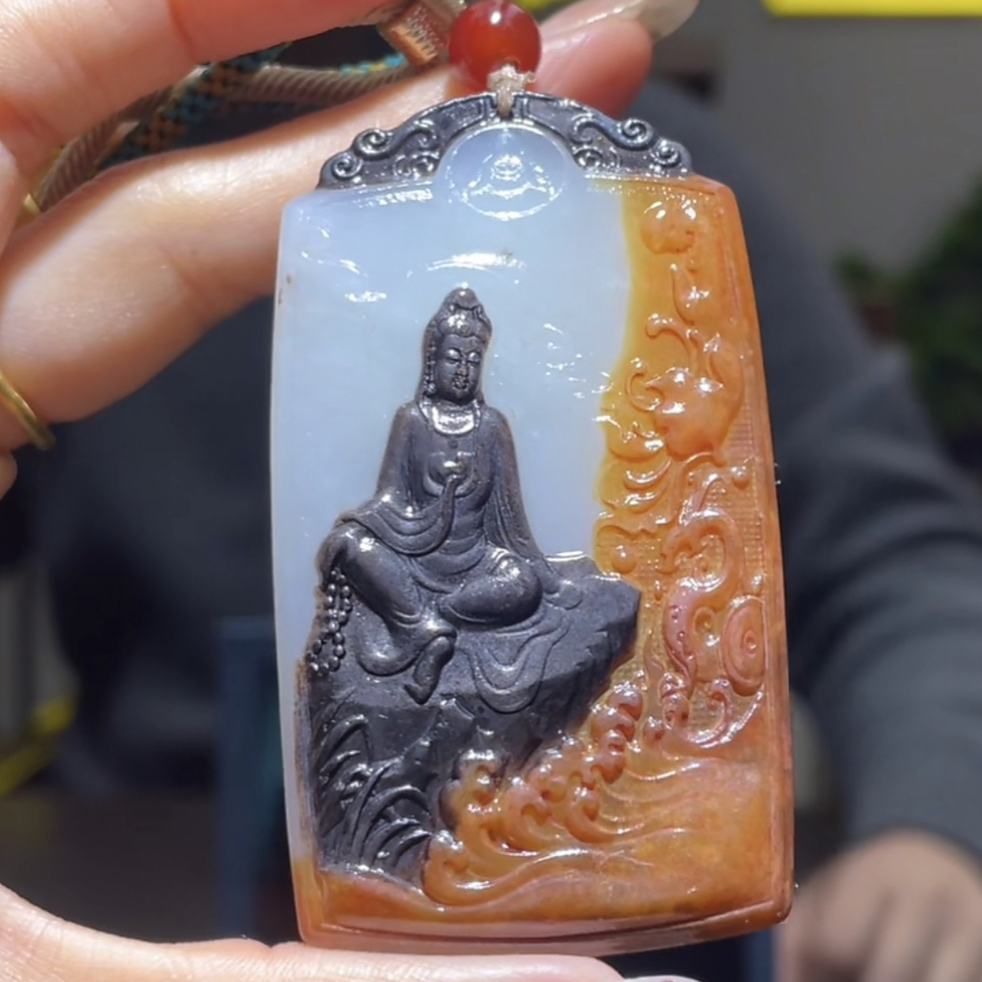 和田玉无事牌首饰珠宝多样性发货