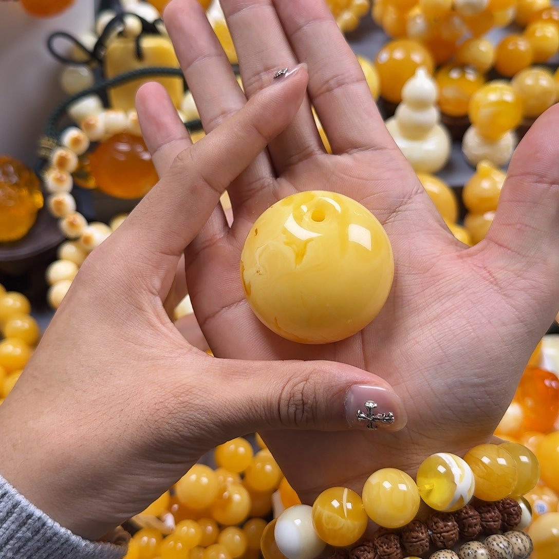 琥珀珠宝奇石未镶嵌公主扣