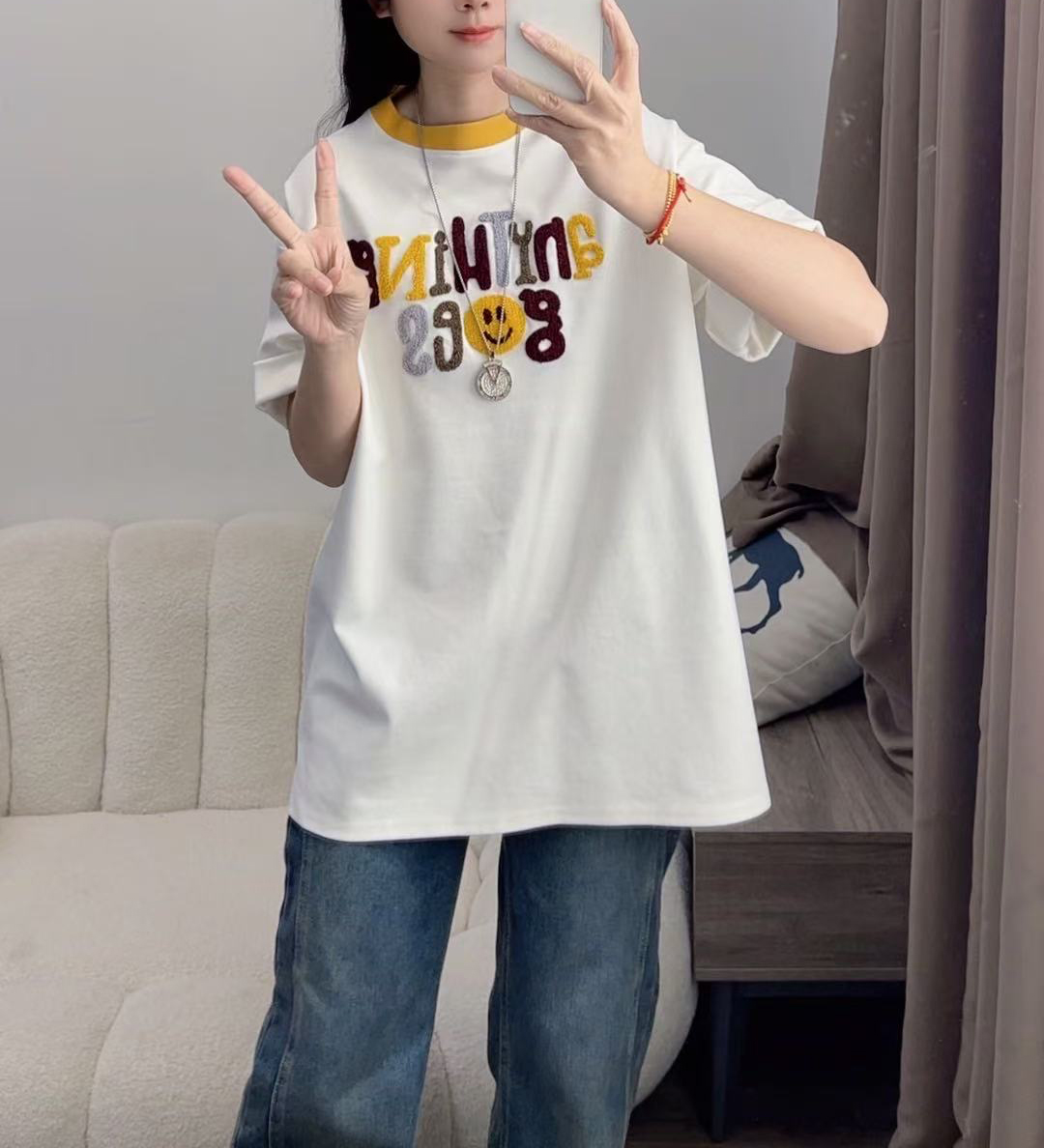 2025韩版新款春夏季新品小清新短袖T恤洋气卡通减龄上衣DYY2583