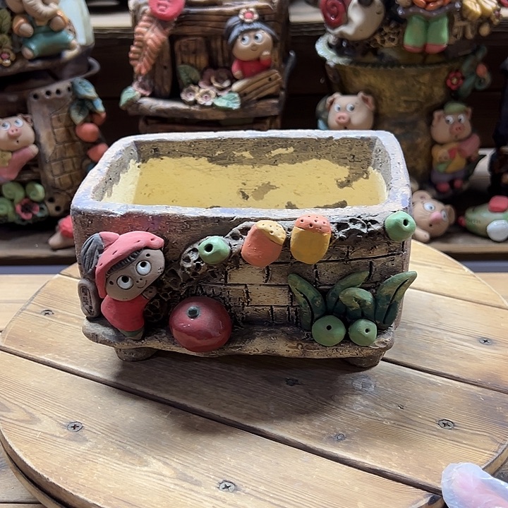 嘻哈多肉花盆百搭