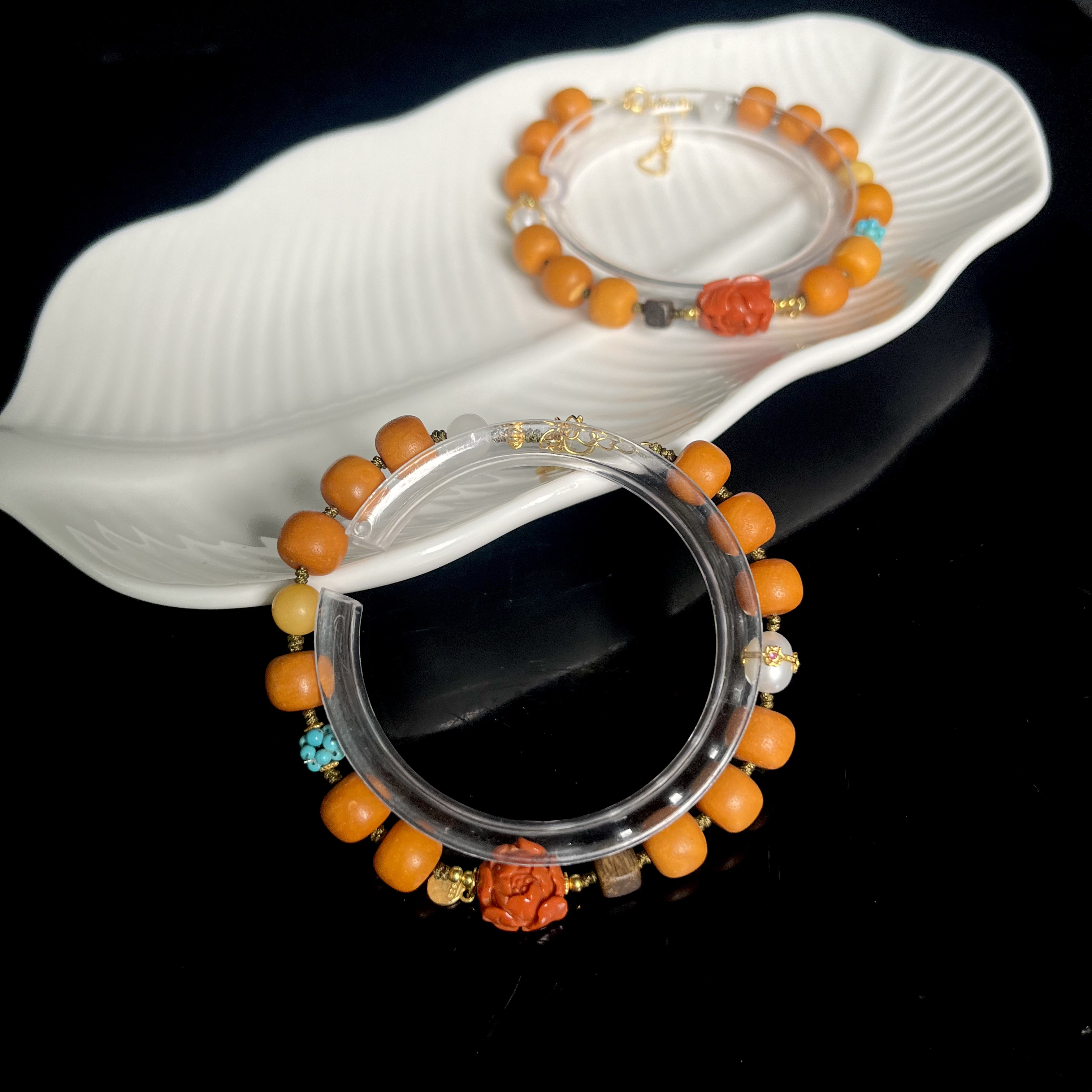 【大鱼甄选】原创diy老蜡手链YC486多样性发其一简约