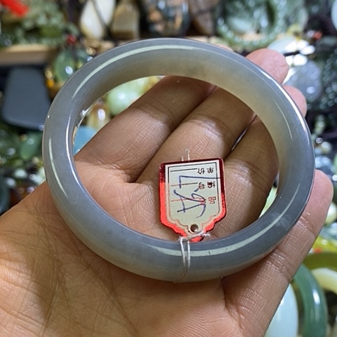 岫玉未镶嵌手镯56-57口径