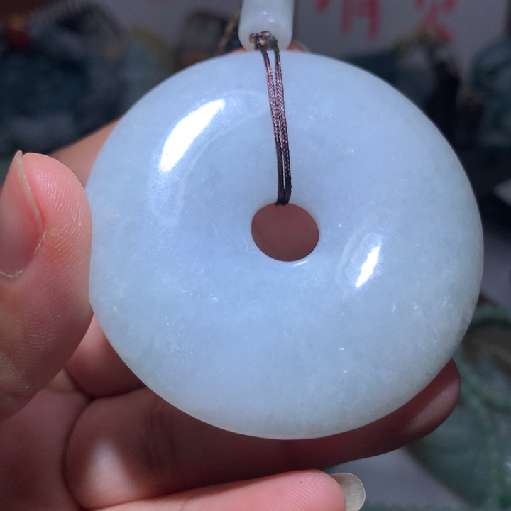 翡翠颈饰未镶嵌保真天然A货翡翠