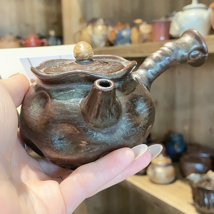柴烧老岩泥高端茶器