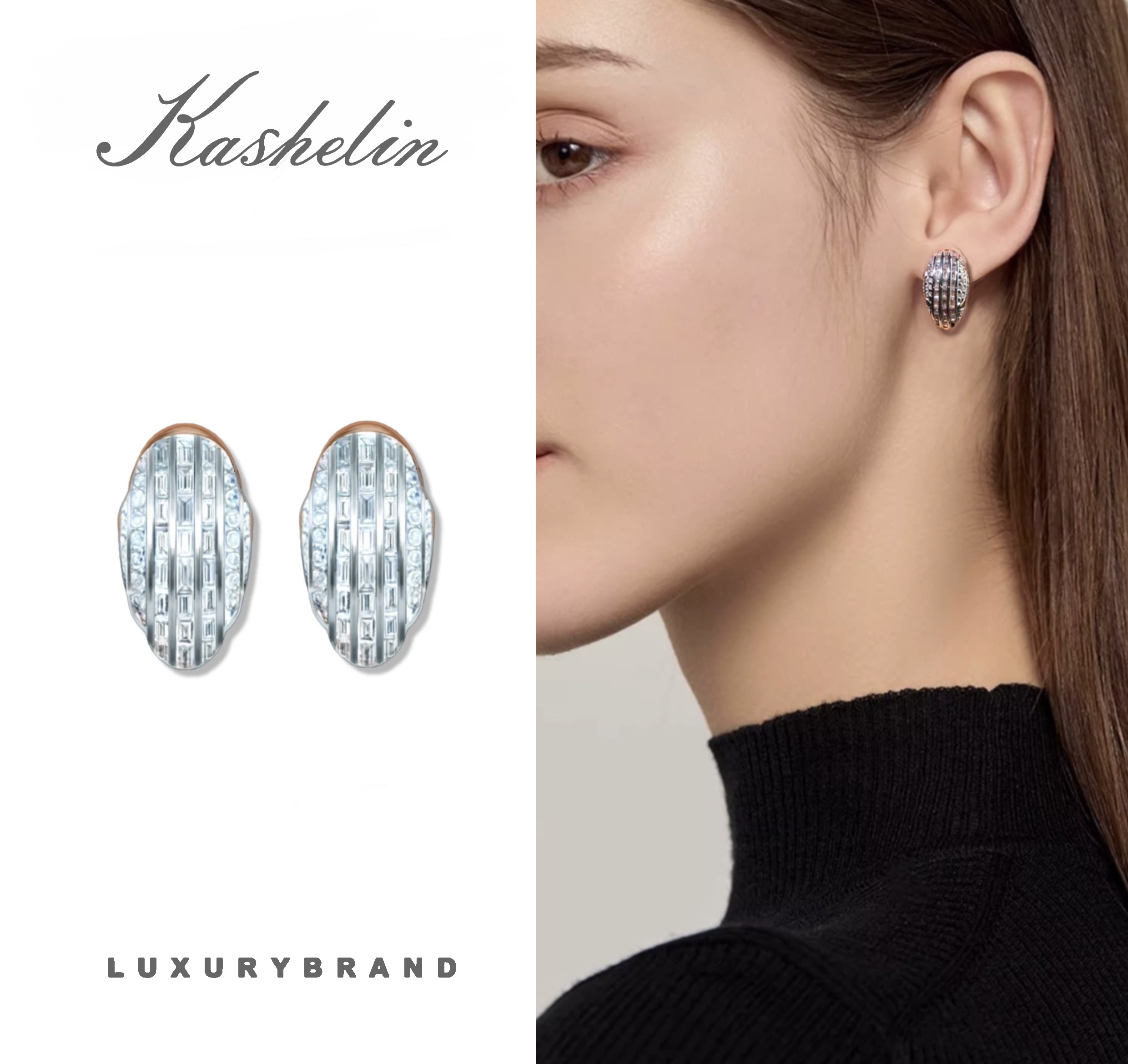 OF  英★【限量】KS设计师款海豚耳饰~8242