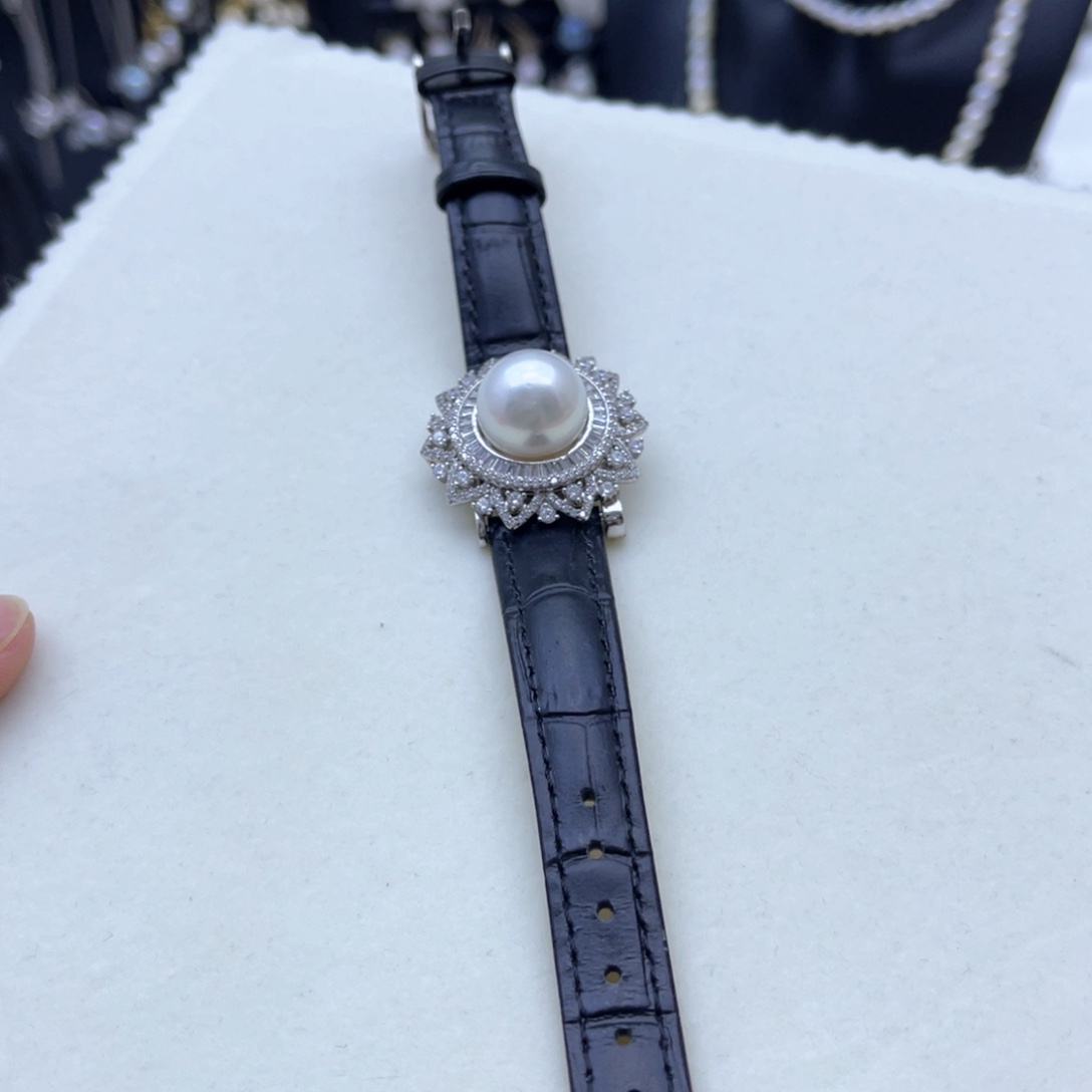 银S925镶嵌手链海水珍珠