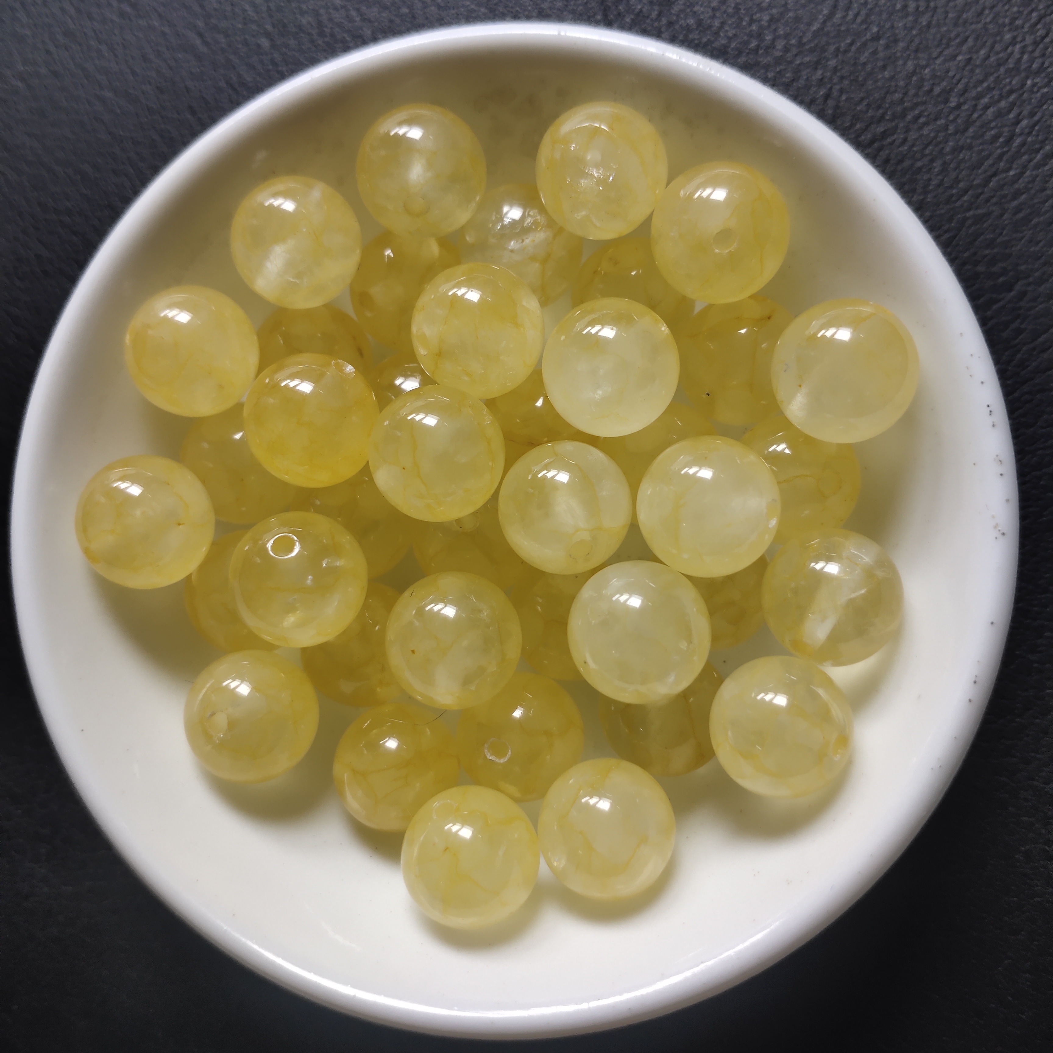 【散珠批发】w2938金丝雀碧玺10mm*20颗