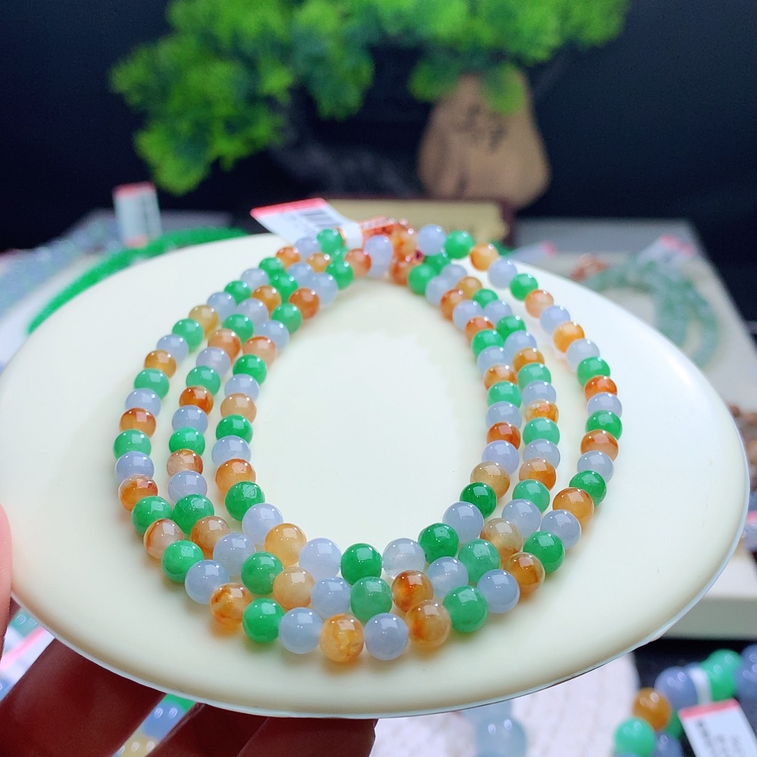 项链未镶嵌翡翠卡5mm