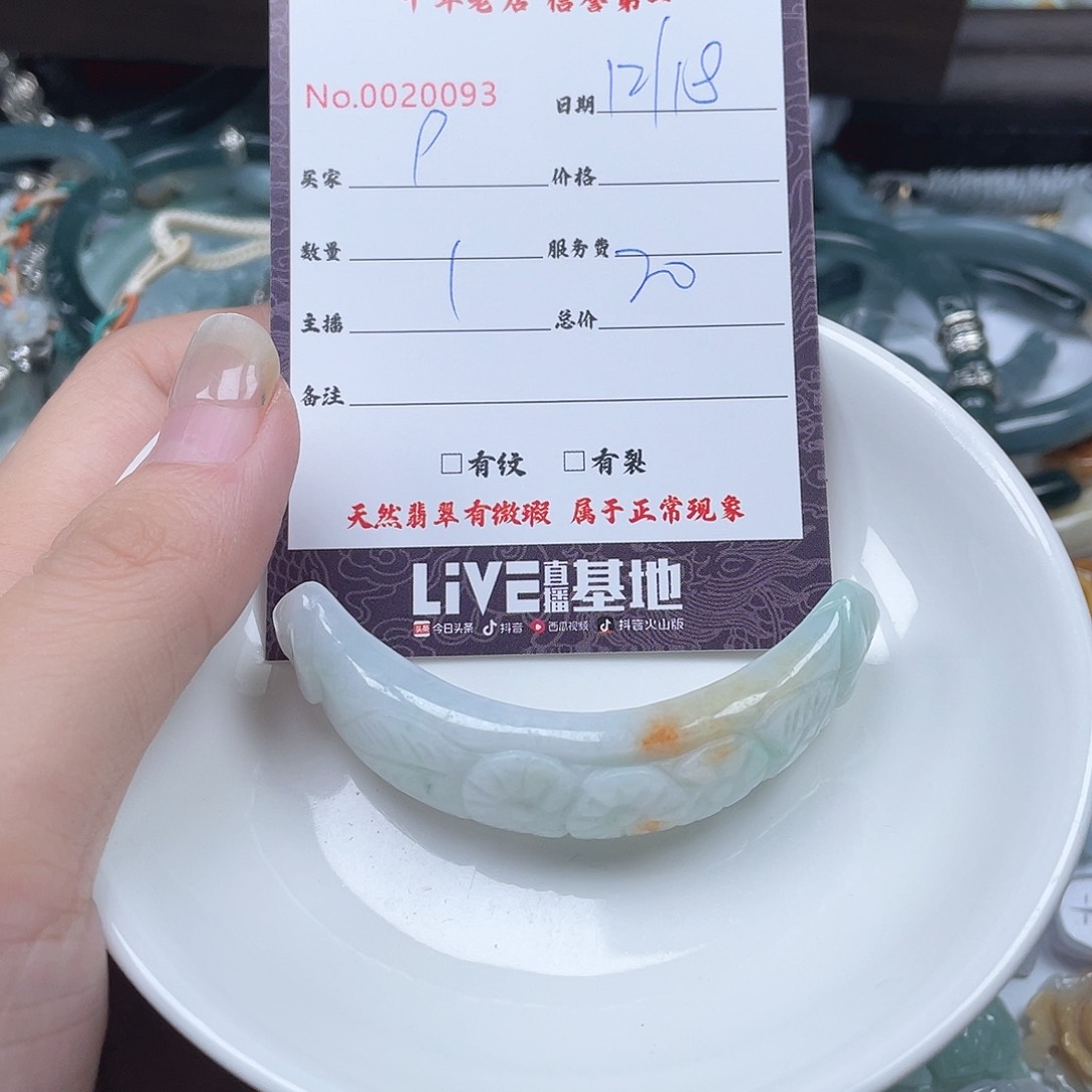 颈饰未镶嵌翡翠P***y