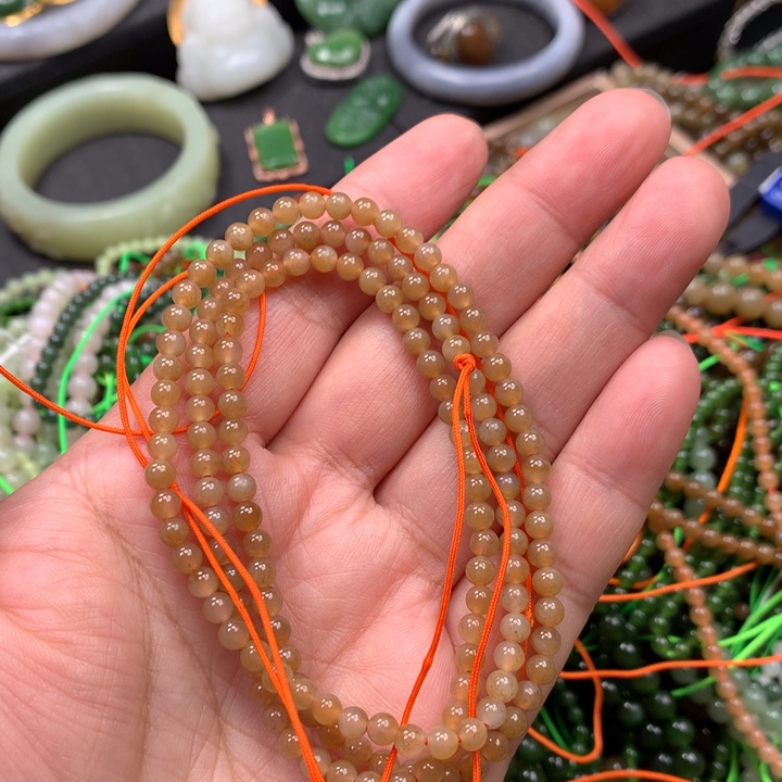 和田玉未镶嵌手链23