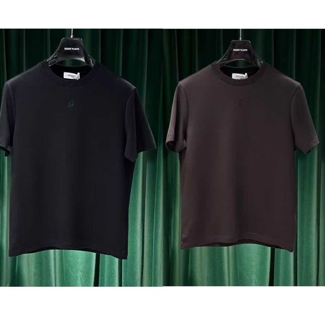 5019   【迪赛普澜】新款高奢简约男士时尚休闲圆领短袖T恤