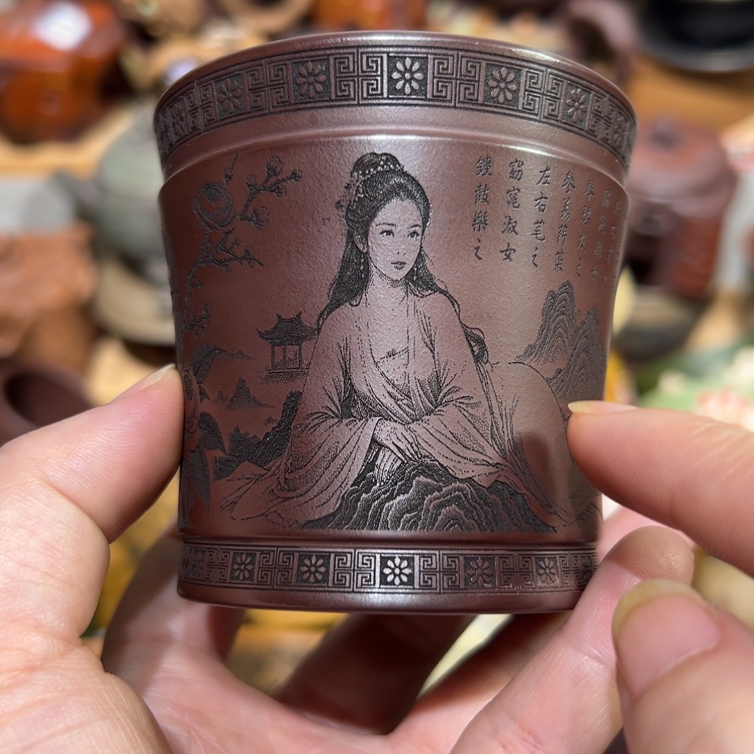 茶杯紫砂宜兴紫砂主人杯