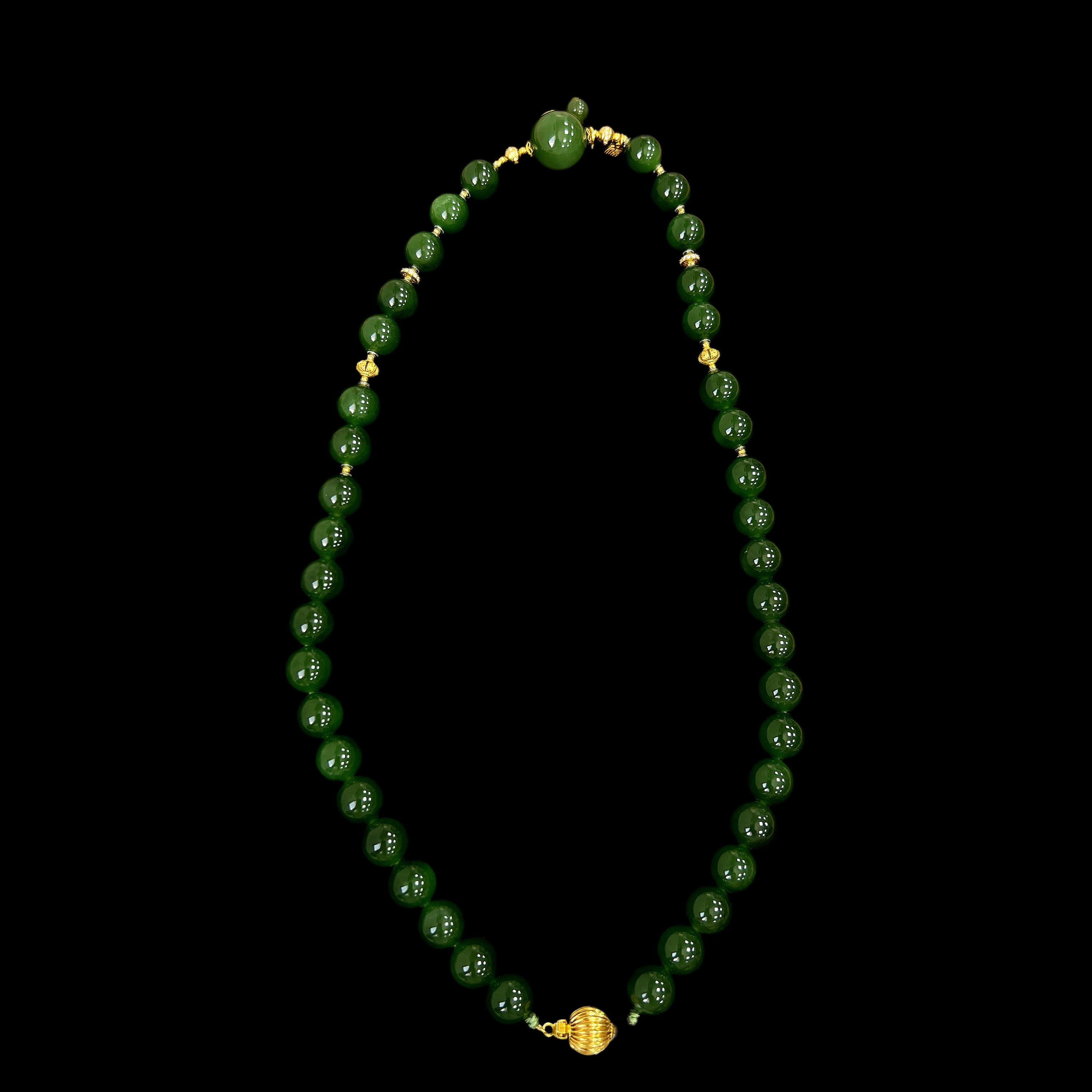 6126碧玉18k手串孤品，