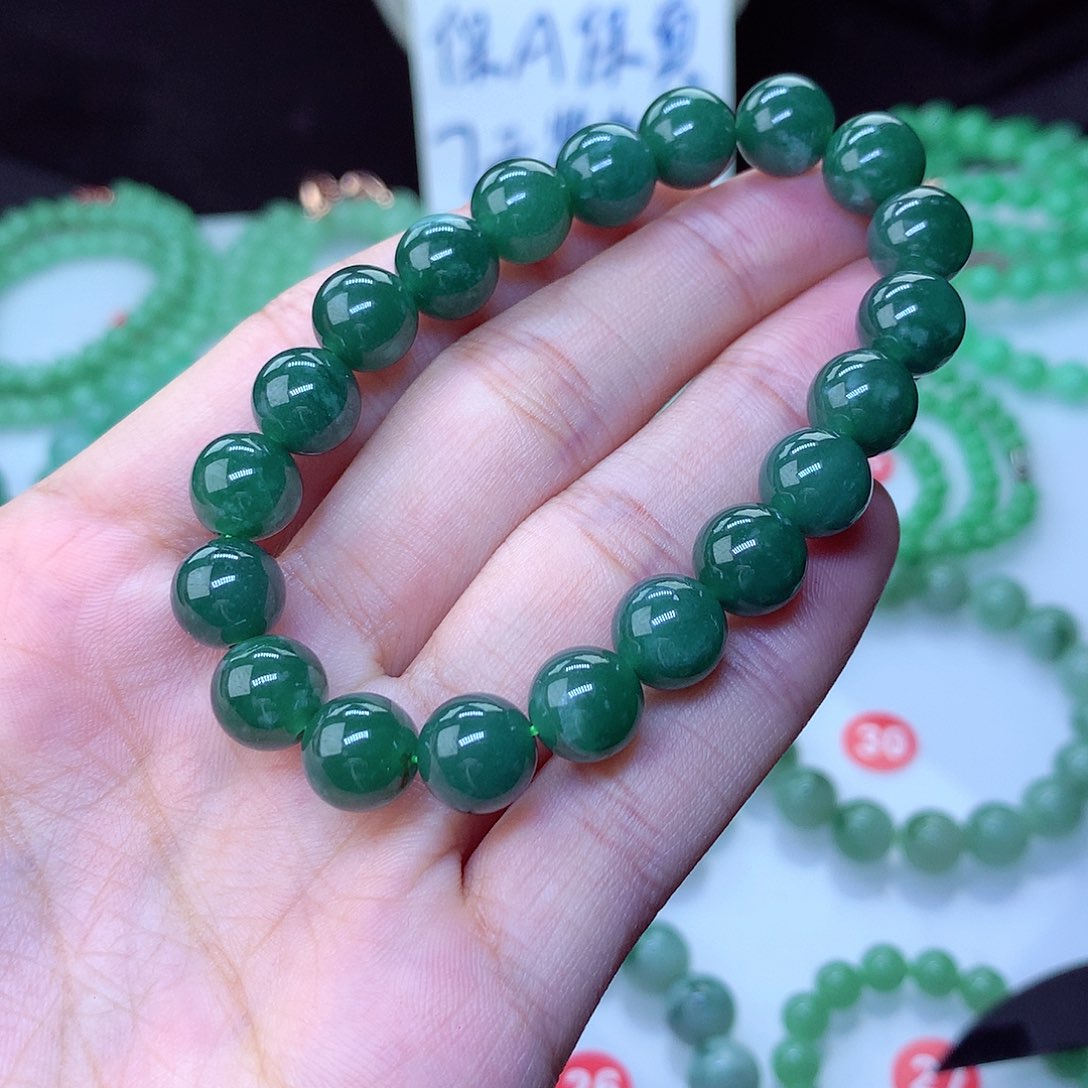 翡翠毛衣链未镶嵌