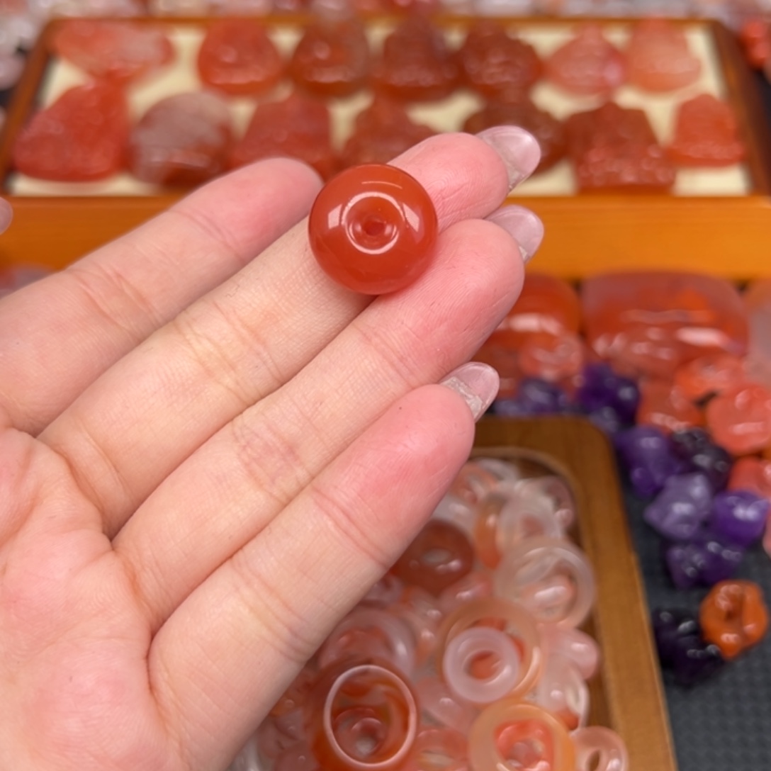 美***孩南红玛瑙未镶嵌吊坠(不含链)