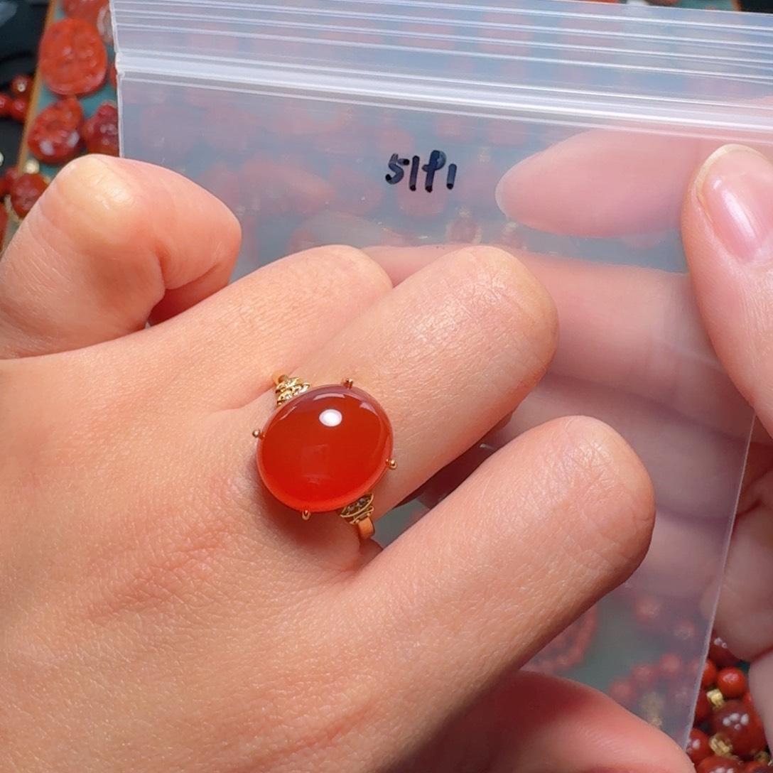 南红玛瑙南红银S925镶嵌