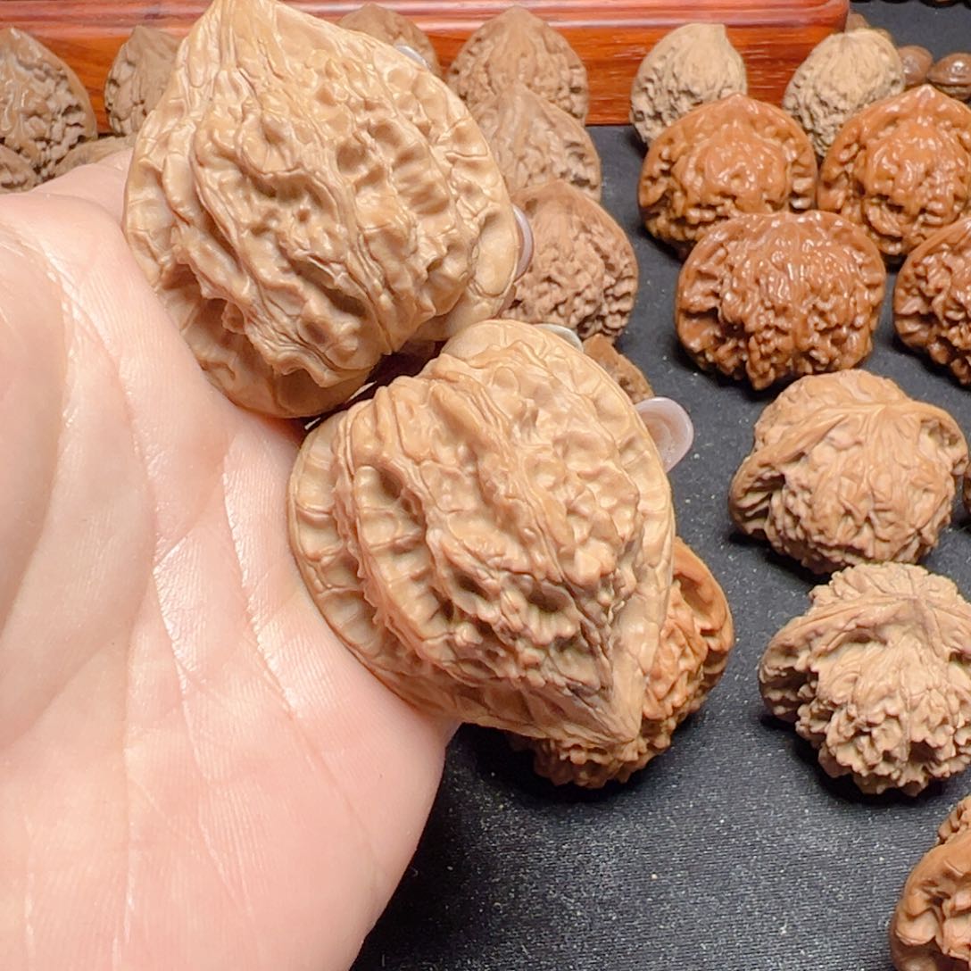 文玩核桃把件野麻鸡心36