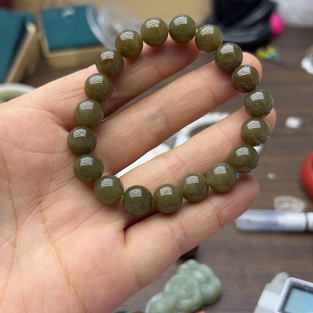 和田玉未镶嵌手链1106