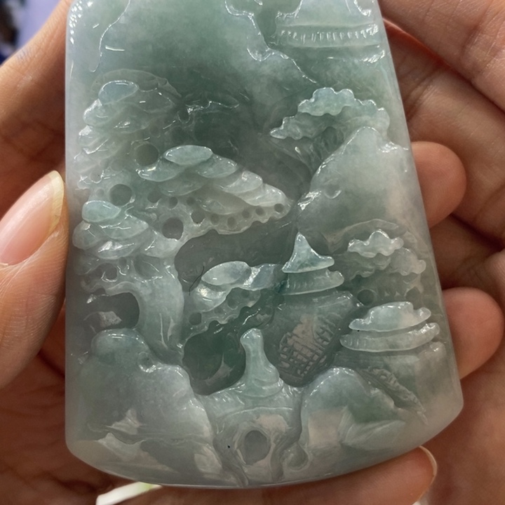 搬***手翡翠未镶嵌吊坠(不含链)2810