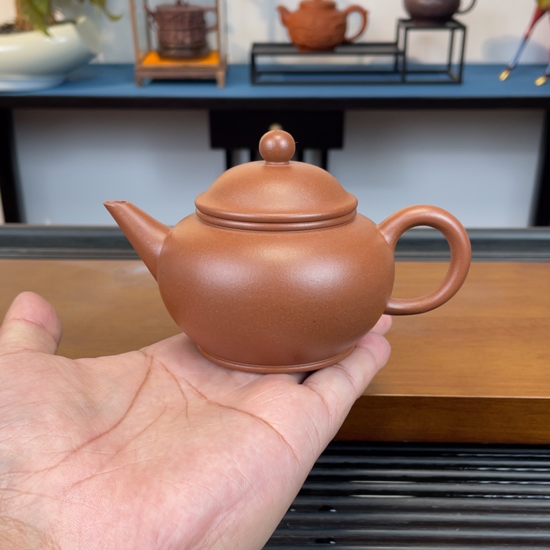 紫砂茶壶台西紫泥水平180cc