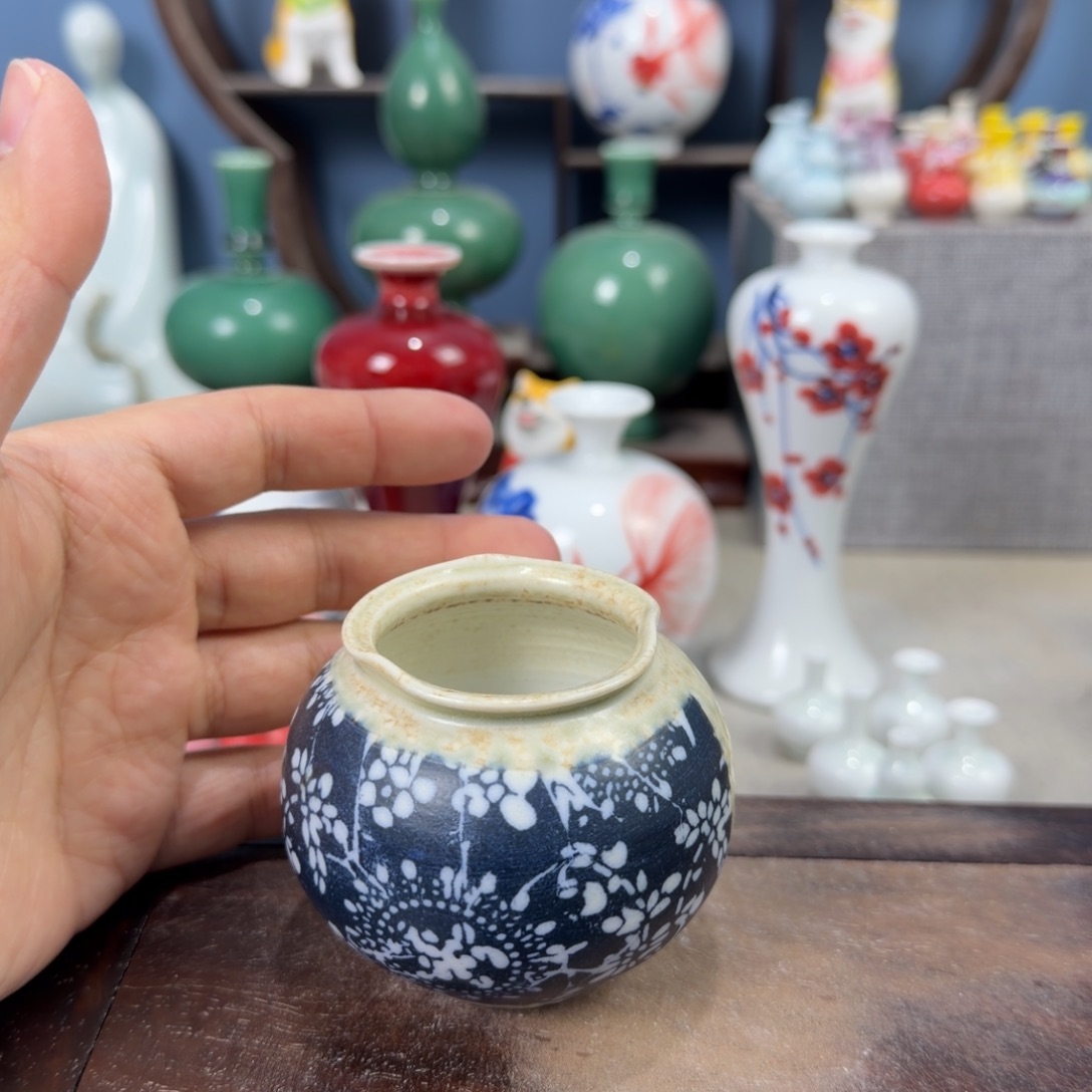 陶瓷手工小花器摆件